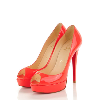 Christian Louboutin Patent Banana 140 Pumps 38 Corail 3 of 7