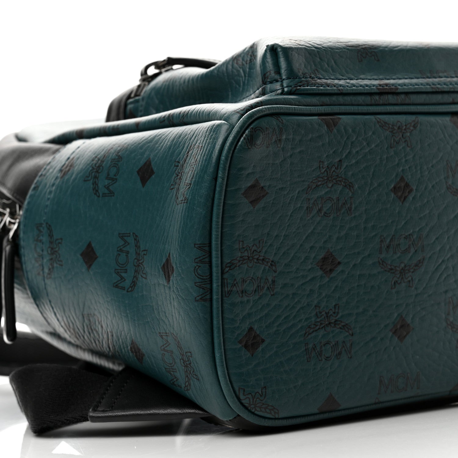 MCM Visetos Small Stark Backpack Vega Green 10 of 11