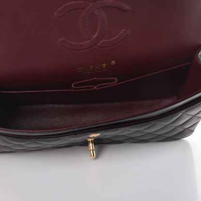 Chanel Lambskin Quilted Medium Double Flap Black 5 of 10