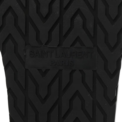 Saint Laurent Calfskin Monogram Jimmy Joan Slide Sandals 35 Black 6 of 9