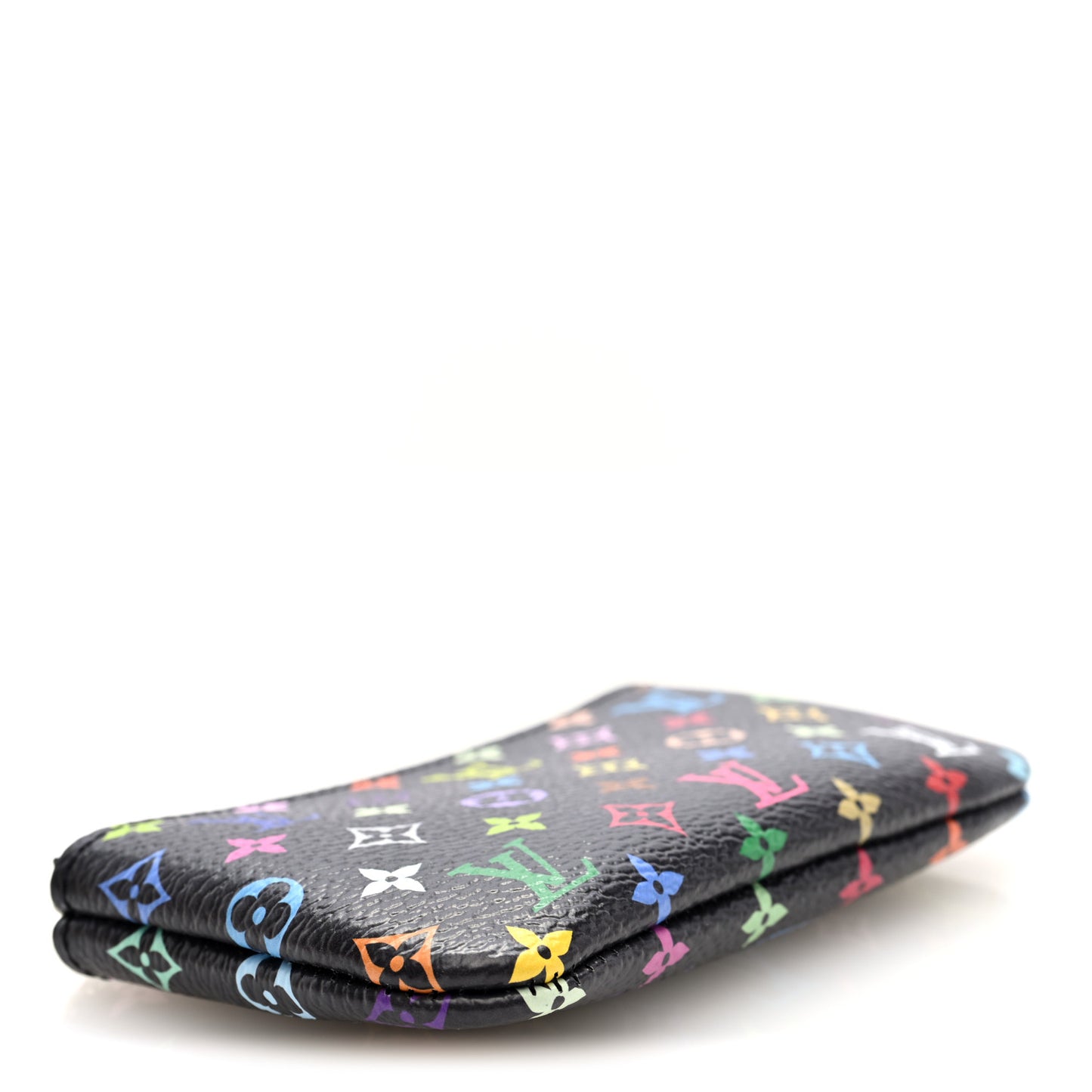 LV X TM Monogram Multicolor Key Pouch Black
