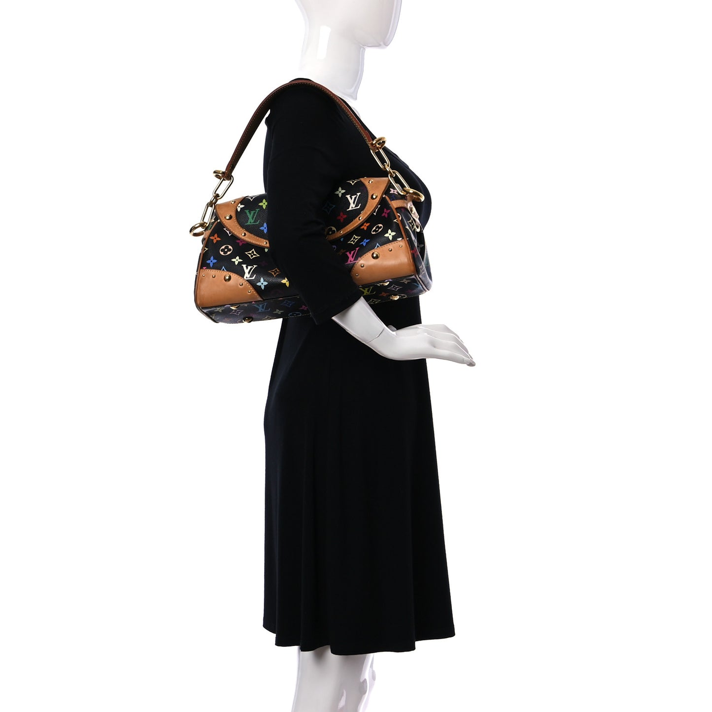 Monogram Multicolor Beverly MM Black