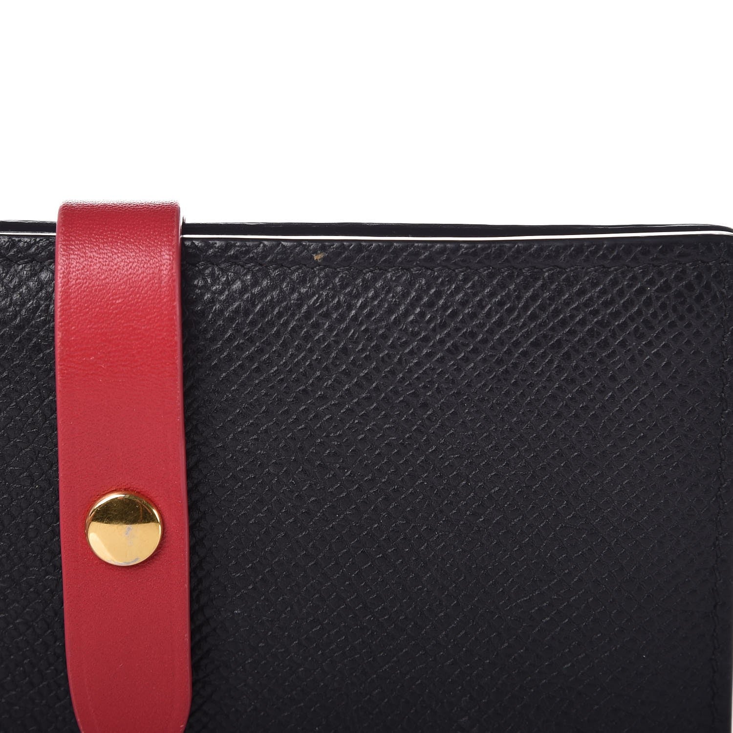 Celine Grained Calfskin Medium Multifunction Strap Wallet Black 9 of 12
