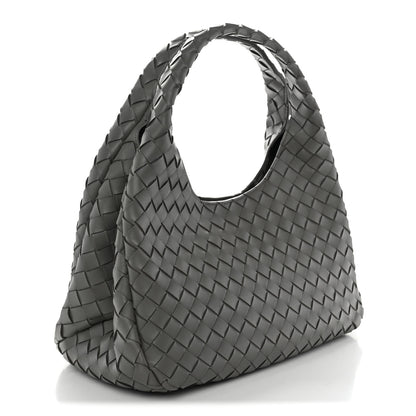 Bottega Veneta Nappa Intrecciato Medium Campana Shoulder Bag Basalt 3 of 10