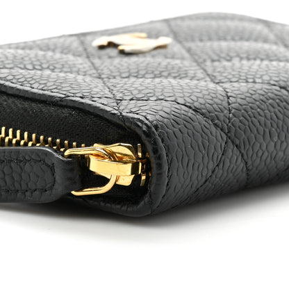 Chanel Caviar Quilted Classic Zipped Coin Purse Black 11 of 13