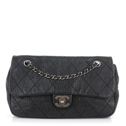 Chanel Distressed Lambskin Le Marais Ligne Flap Black 1 of 7