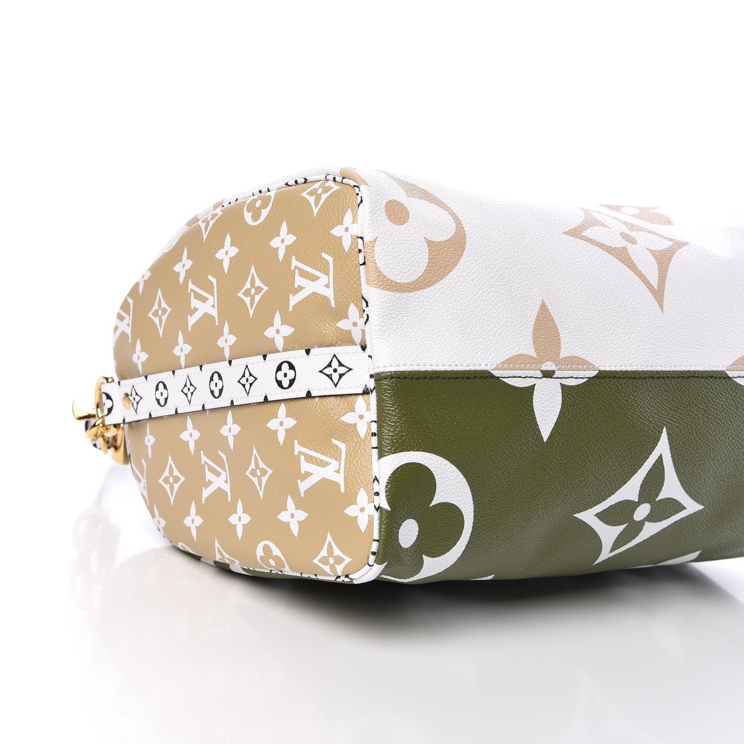 Louis Vuitton Monogram Giant Speedy Bandouliere 30 Kaki Beige 7 of 9