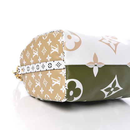 Louis Vuitton Monogram Giant Speedy Bandouliere 30 Kaki Beige 7 of 9
