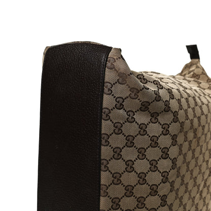 Gucci GG Monogram Large Web Handle Vertical Tote Dark Brown 14 of 14