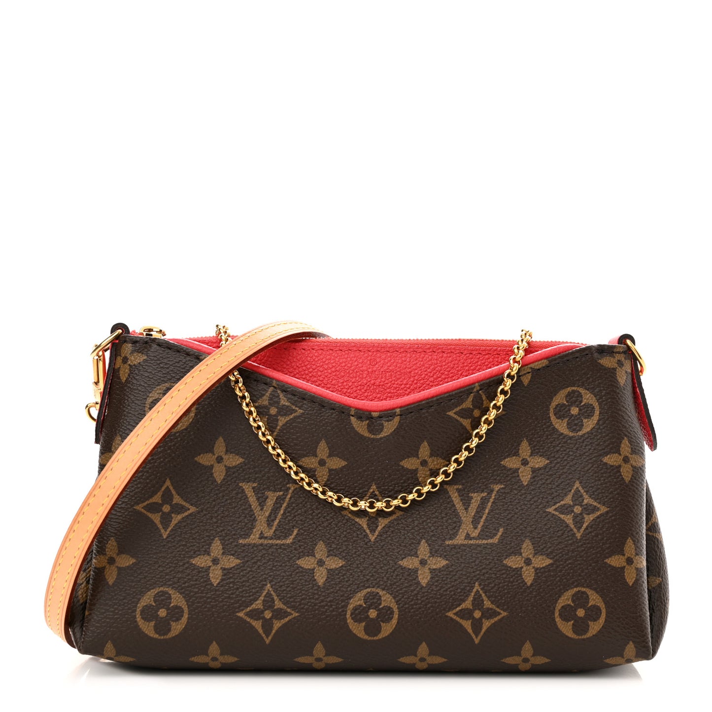 Monogram Pallas Clutch Cherry