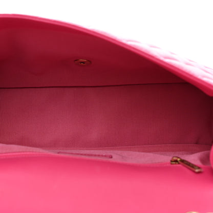 Chanel Lambskin Quilted Medium Mademoiselle Chic Flap Fuchsia 5 of 10