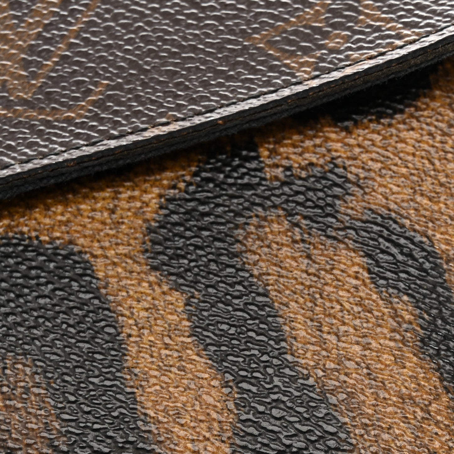 Monogram Animal Print Pochette Felicie Chain Wallet