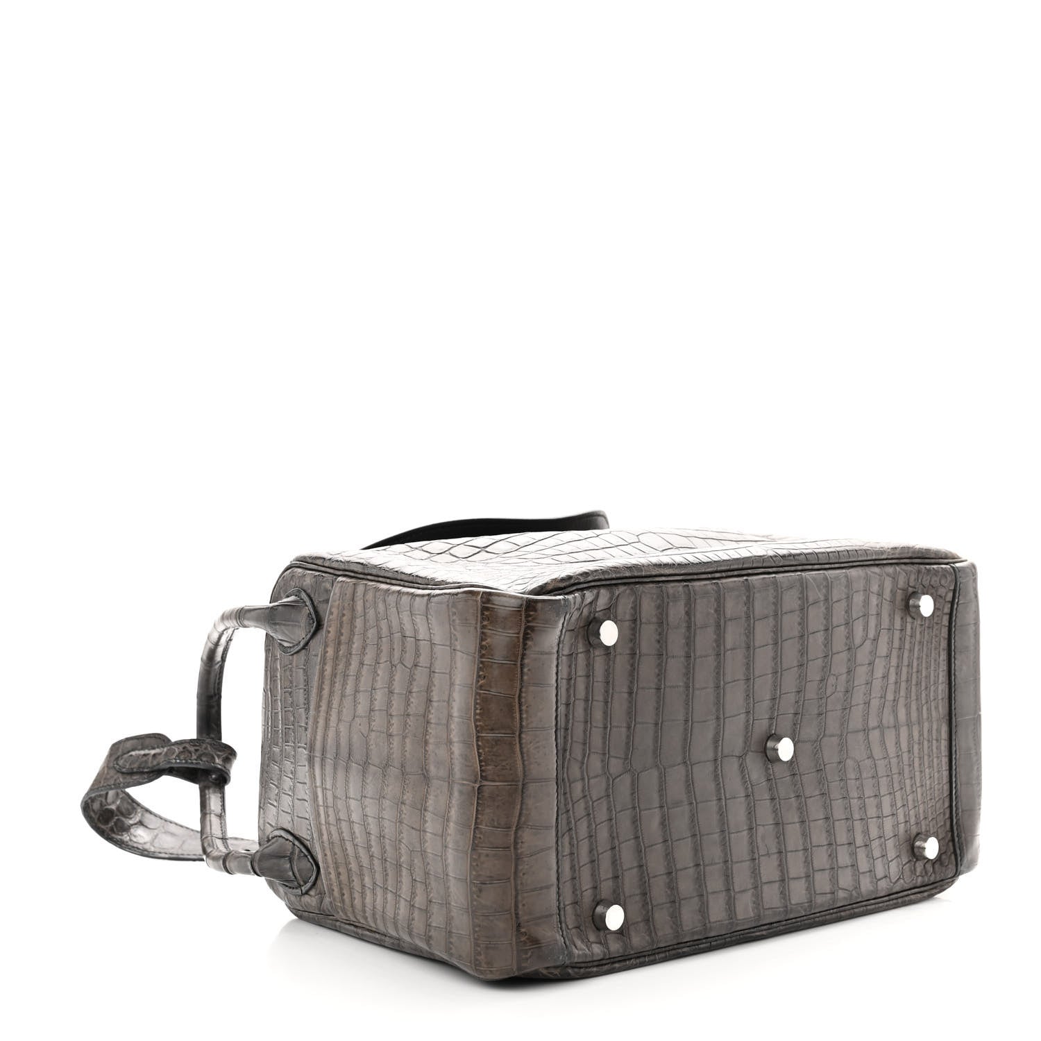 Hermes Matte Niloticus Crocodile Lindy 30 Gris Elephant 4 of 11