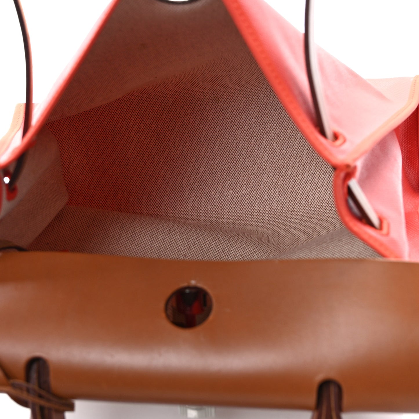 Toile H Berline Vache Hunter Herbag Zip 31 PM Naturel Rouge H