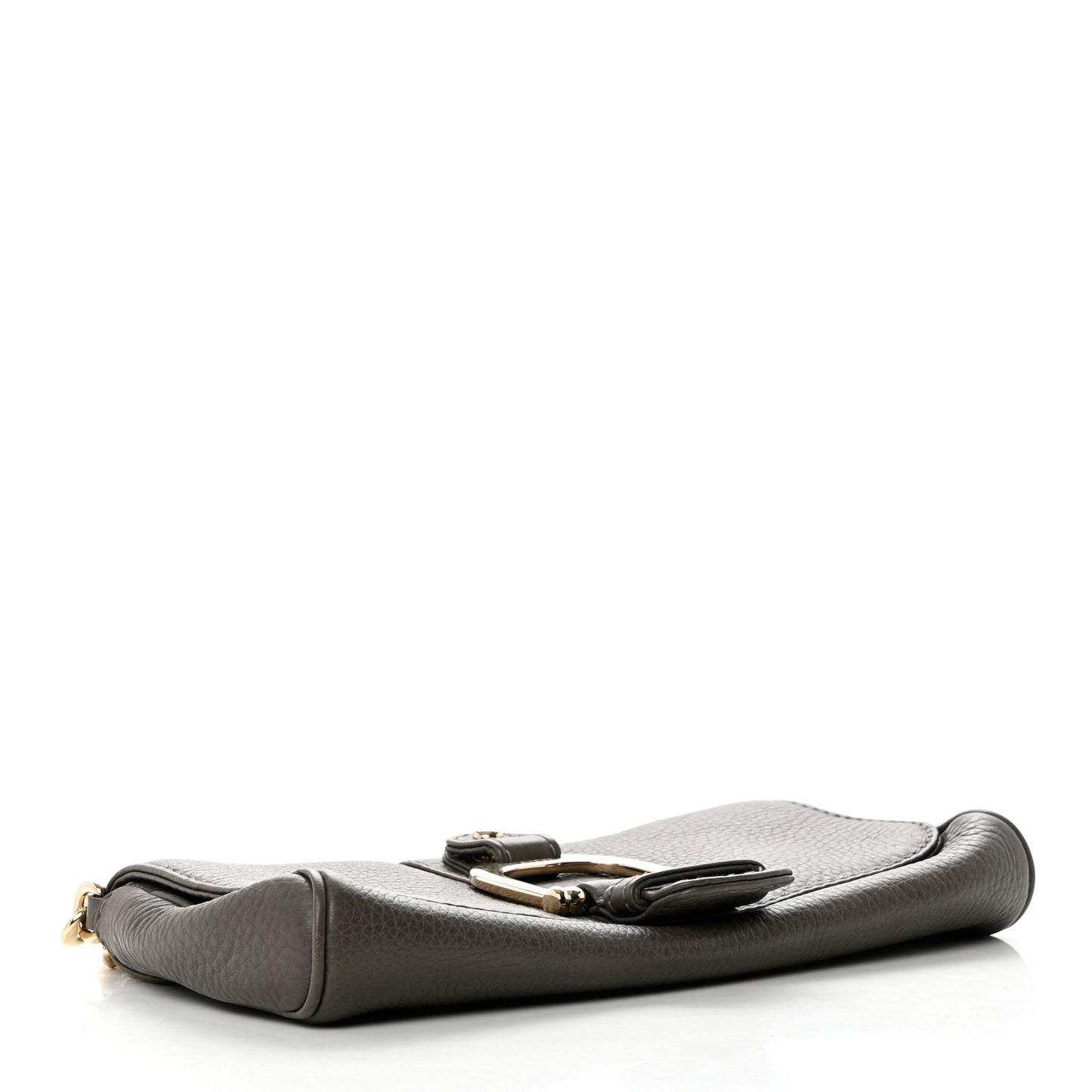 Calfskin Greenwich Chain Clutch Grey