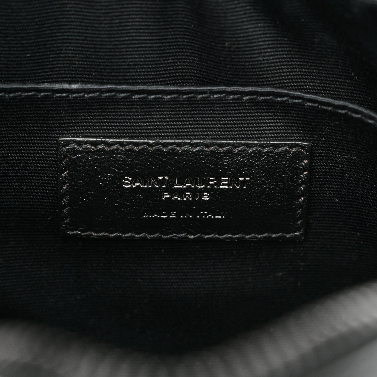Saint Laurent Calfskin Matelasse Monogram Monochrome Lou Camera Bag Black 6 of 10