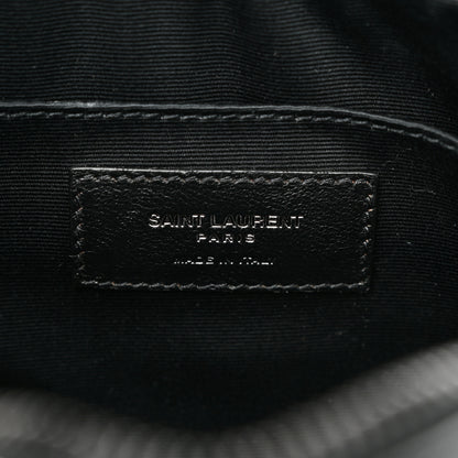 Saint Laurent Calfskin Matelasse Monogram Monochrome Lou Camera Bag Black 6 of 10