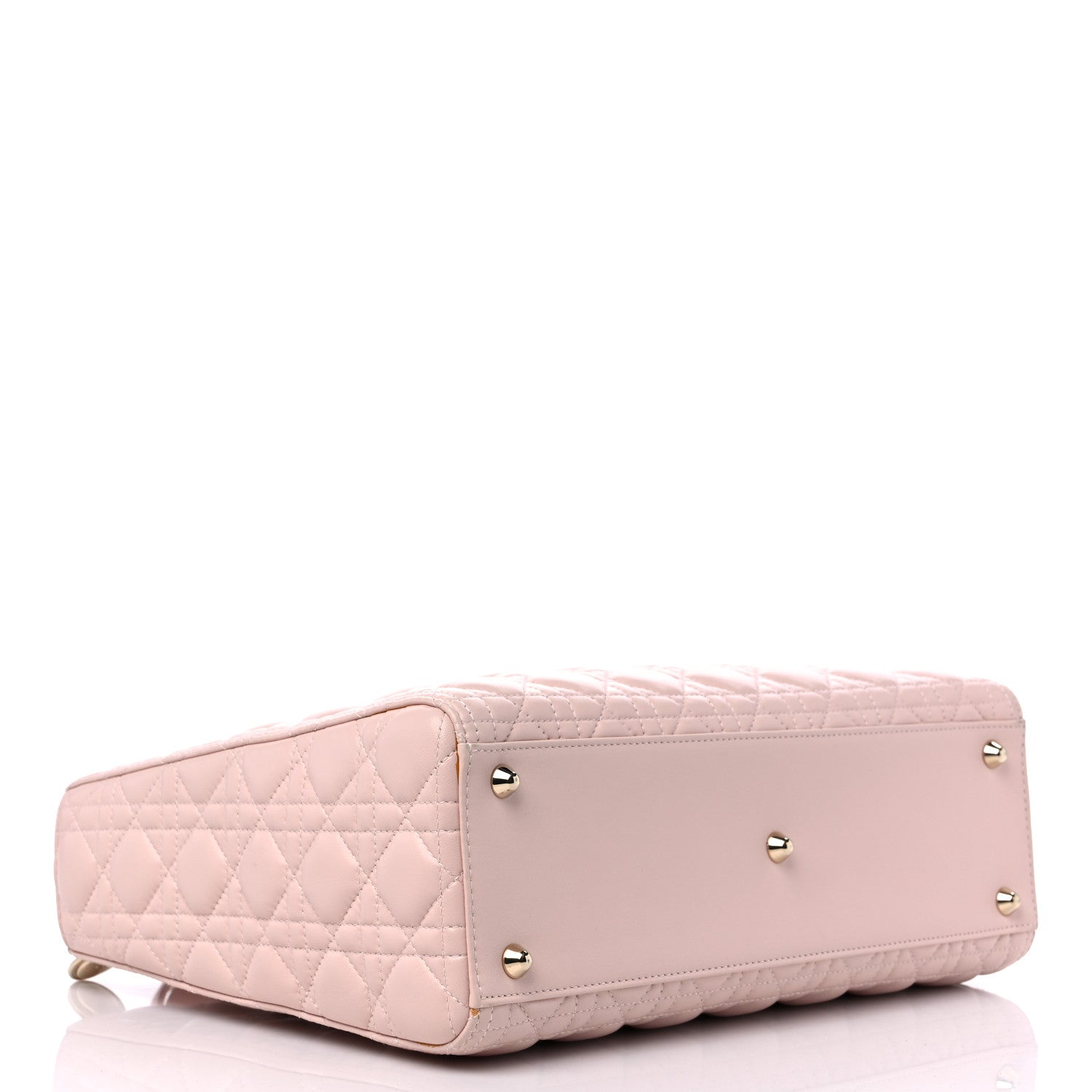 Christian Dior Lambskin Cannage Large Lady Dior Light Pink 4 of 12