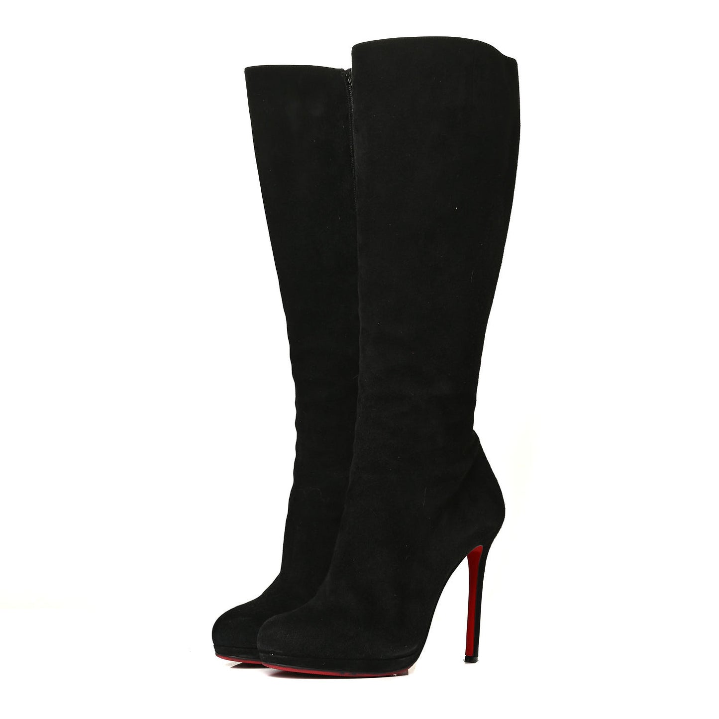 Suede Botalili 120 Tall Boots 39.5 Black