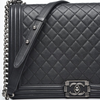 Chanel Caviar Quilted Large Boy Flap Black 7 of 9