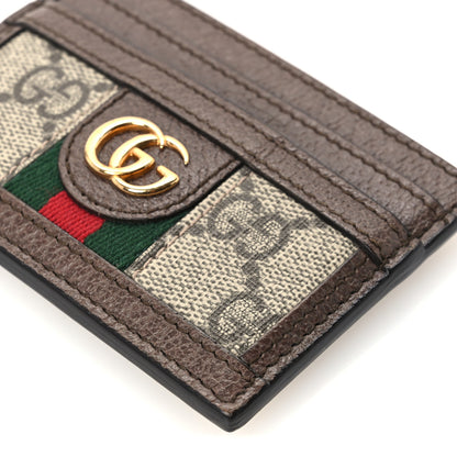 Gucci GG Supreme Monogram Ophidia Card Holder Brown 10 of 11