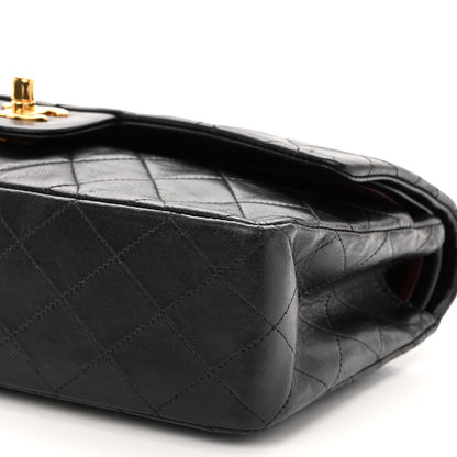 Chanel Lambskin Quilted Medium Double Flap Black 9 of 9