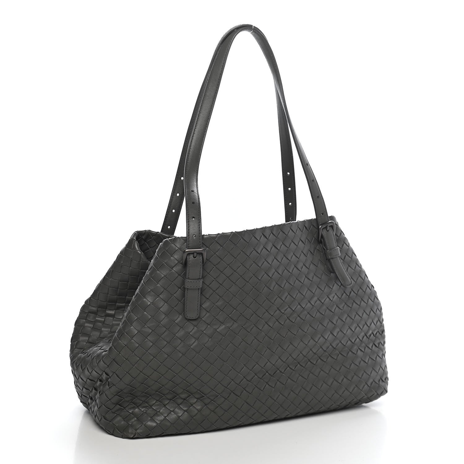 Bottega Veneta Nappa Intrecciato Medium Seamless Tote Light Grey 3 of 10
