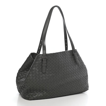 Bottega Veneta Nappa Intrecciato Medium Seamless Tote Light Grey 3 of 10
