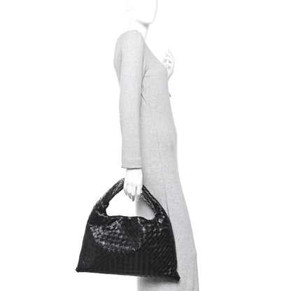 Bottega Veneta Calfskin Intrecciato Small Hop Black 2 of 10