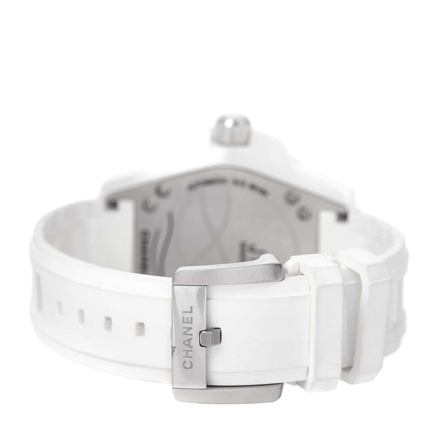 Chanel Stainless Steel Ceramic Rubber 40mm J12 Marine Automatic Watch White 2 of 4