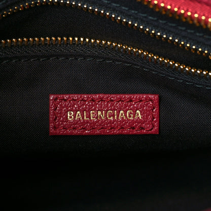Balenciaga Chevre Gold Metallic Edge Hardware Mini City Rouge Grenat 6 of 10