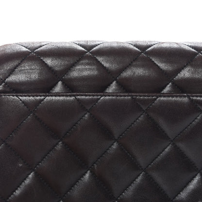 Chanel Lambskin Quilted Flap Shoulder Bag Dark Brown 14 of 19