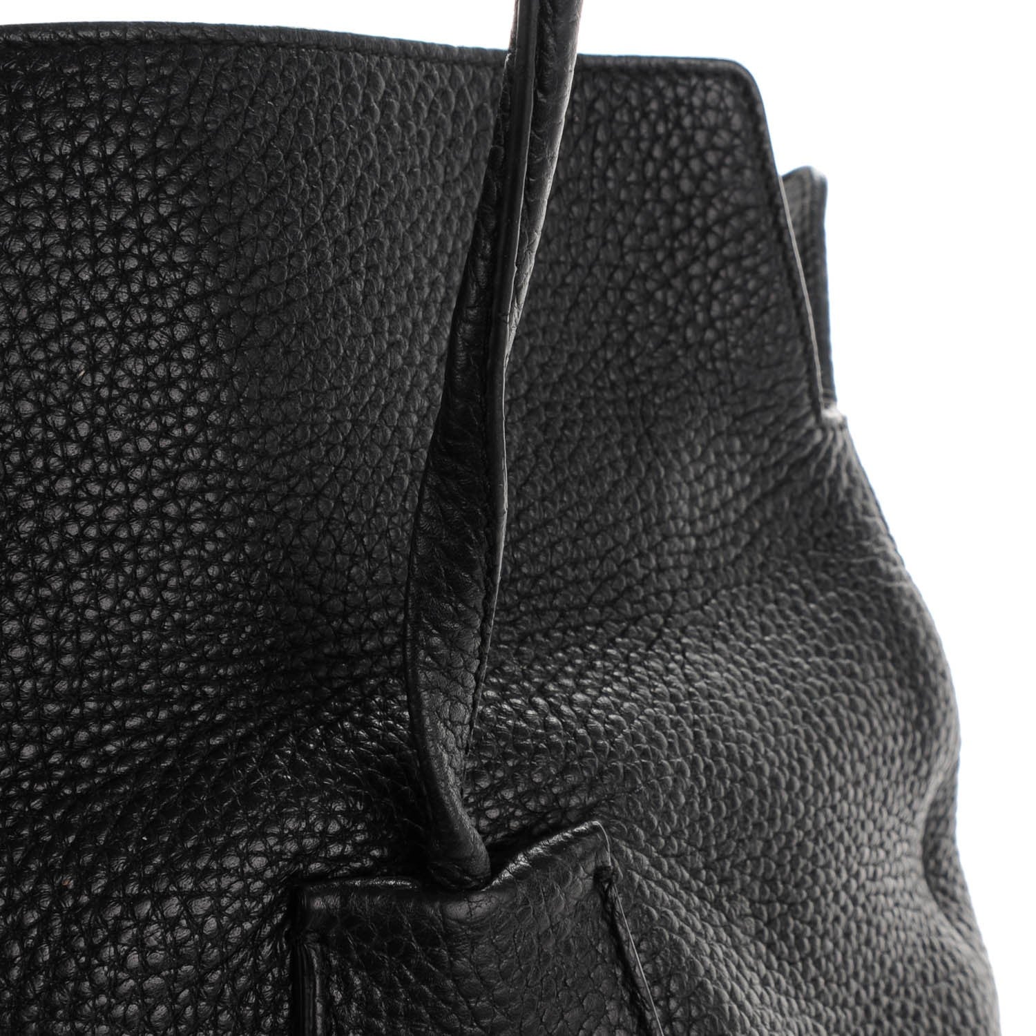 Burberry London Grainy Calfskin Medium Baynard Tote Black 9 of 11