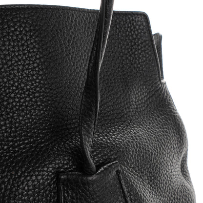 Burberry London Grainy Calfskin Medium Baynard Tote Black 9 of 11