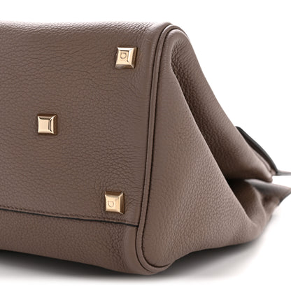 Salvatore Ferragamo Calfskin Large Studio Bag Caraway Seed 10 of 13