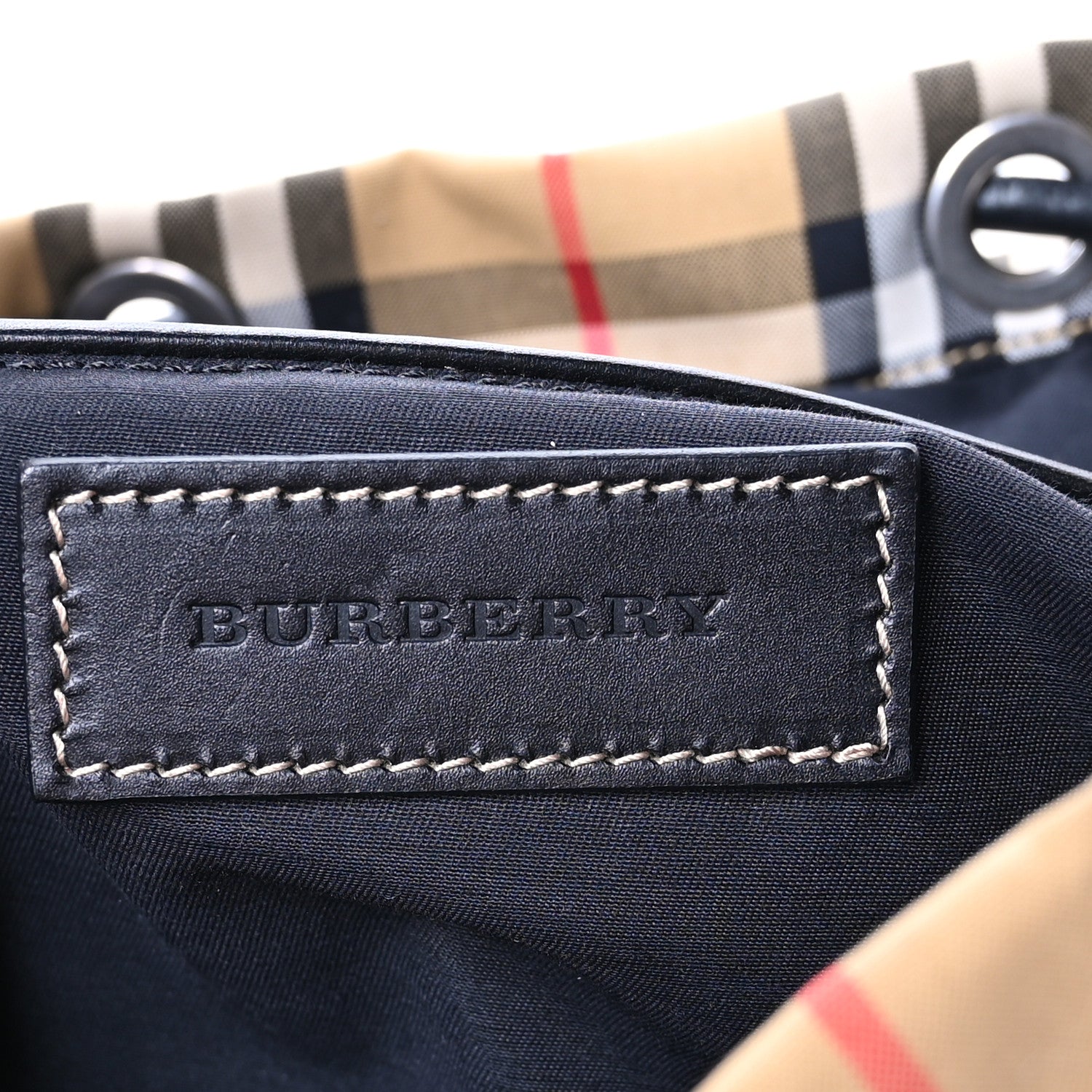 Burberry Canvas Vintage Check Medium Rucksack Backpack Antique Yellow 6 of 11