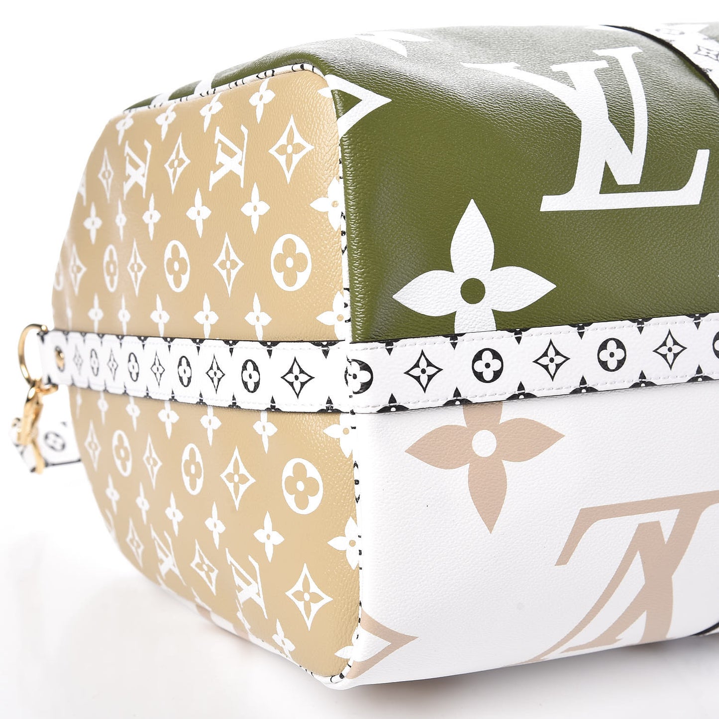Monogram Giant Keepall Bandouliere 50 Kaki Beige