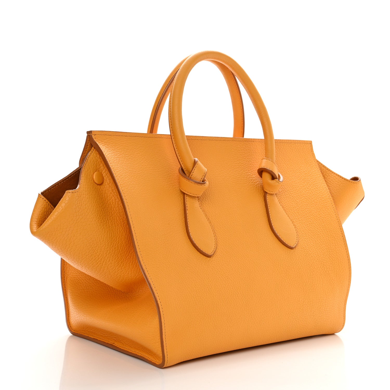 Celine Calfskin Large Tie Knot Tote Saffron 4 of 13