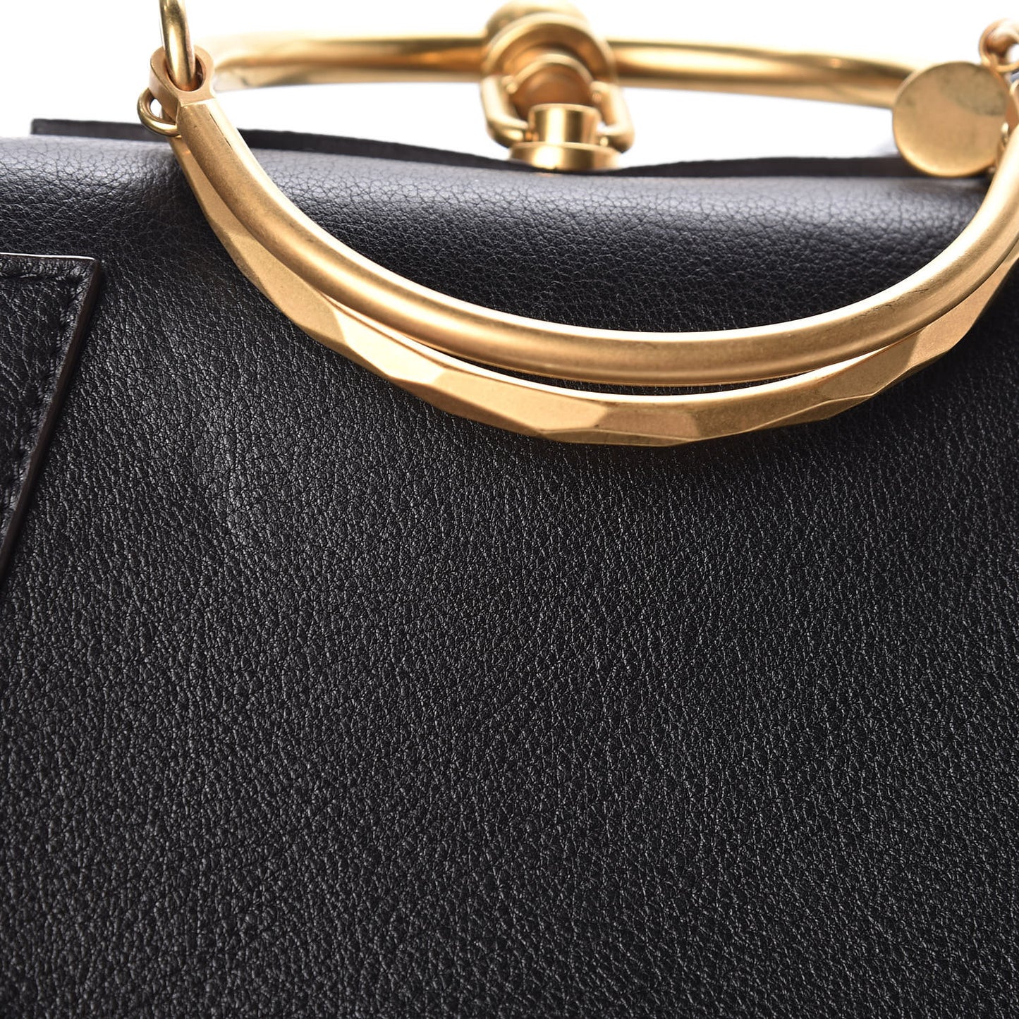 Calfskin Small Nile Bracelet Bag Black