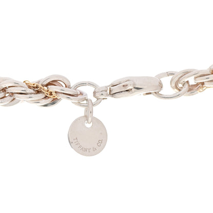 Tiffany Sterling Silver 18K Yellow Gold Rope Chain Necklace 24" 4 of 5