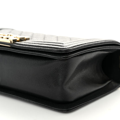 Chanel Caviar Quilted Medium Boy Flap Black 10 of 11