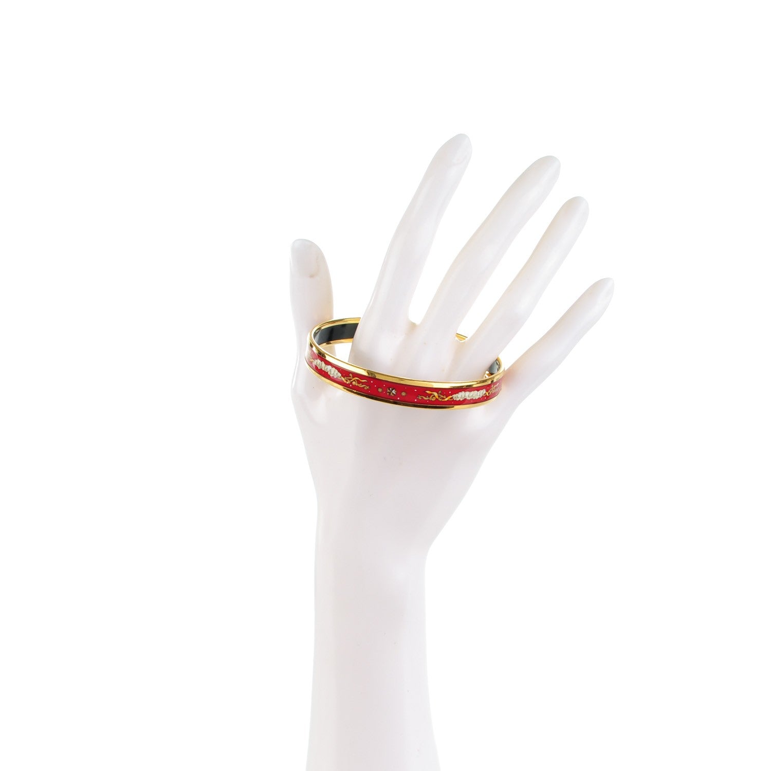 Hermes Enamel Printed Narrow Celestial Mythology Bracelet 70 2 of 4