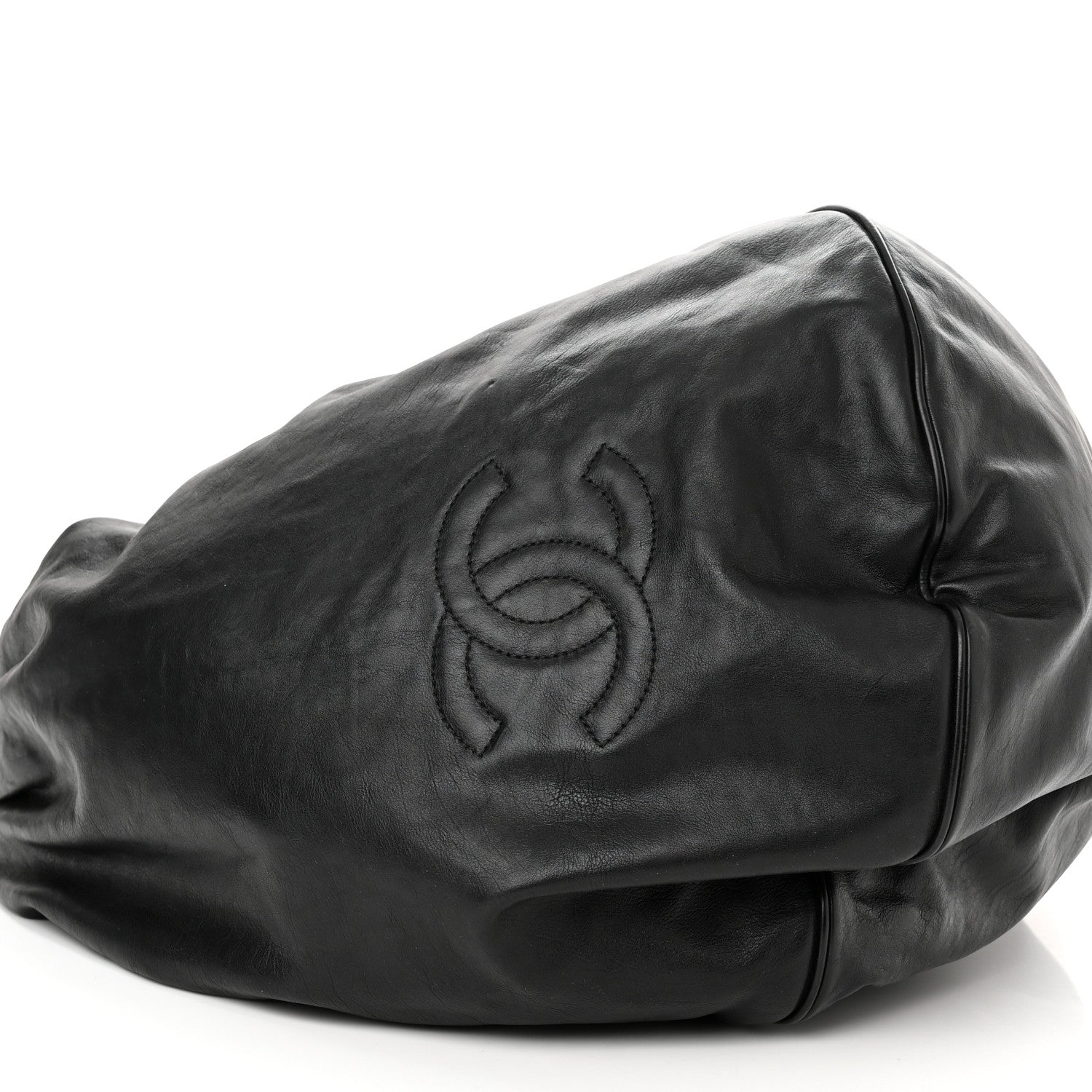 Chanel Lambskin Large Rock and Chain Hobo Black 9 of 10