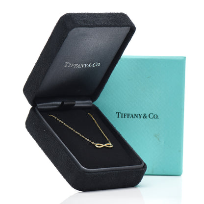 Tiffany 18K Yellow Gold Infinity Pendant Necklace 5 of 5