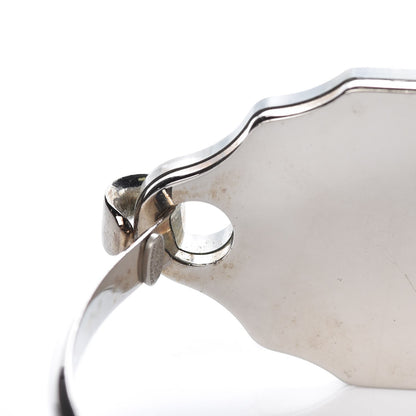 Chanel Resin Mirror CC Bangle Silver 4 of 9
