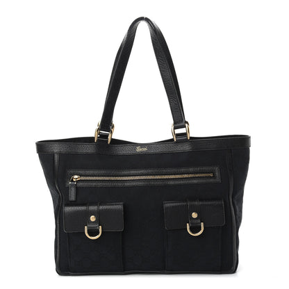 Gucci Monogram Abbey D Ring Tote Black 1 of 11