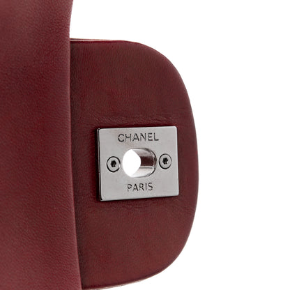 Chanel Lambskin Quilted Large Chanel 3 Flap Dark Red 8 of 12
