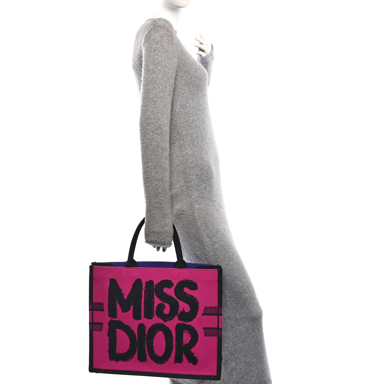 クリスチャンディオール Christian Dior Canvas Embroidered Large Miss Dior Graffiti Book