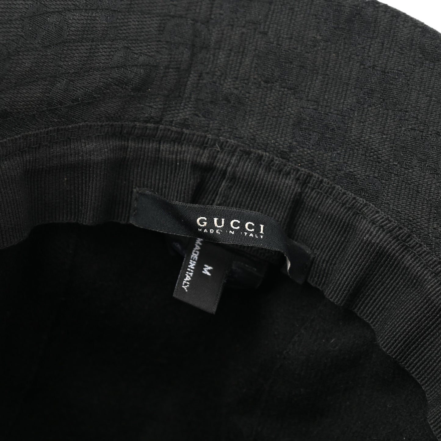 Monogram Web Bucket Hat M Black