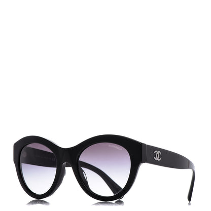 Chanel Acetate Butterfly Sunglasses 5371 Black 1 of 7